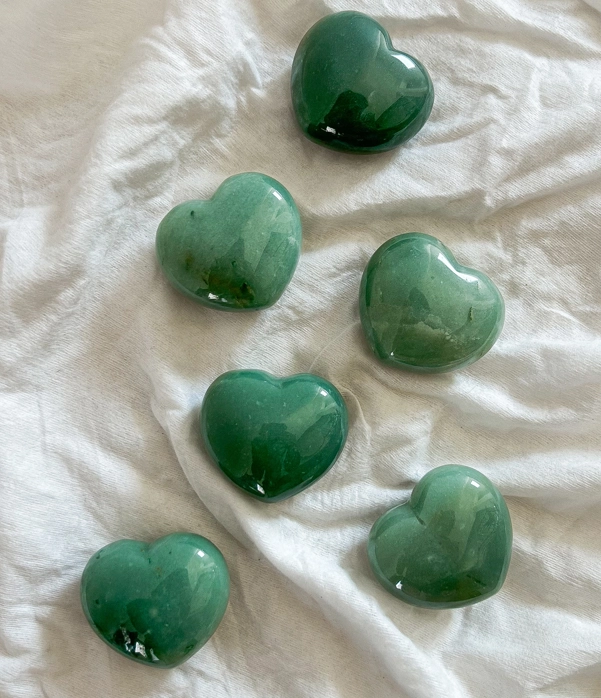 cuore in Avventurina Verde